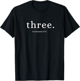 Ecclesiastes 4:12 Cord Of Three Christian Marriage Wedding T-Shirt