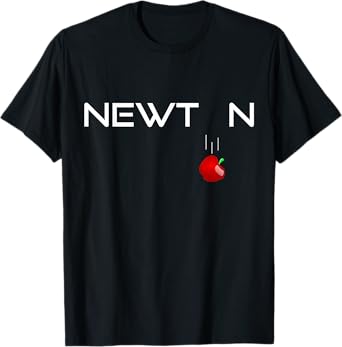 Isaac Newton, Physicist, Mathematician, Gravity Apple Art T-Shirt