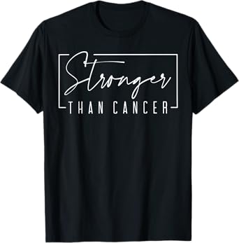 Stronger Than Cancer Black Cancer Survivor, Cancer Warrior T-Shirt