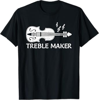 Cool Violin Player Art For Men Women Violinist Viola Lover T-Shirt
