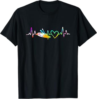 Painter Heartbeat Gift Paint Brush Palette Drawing Artist T-Shirt