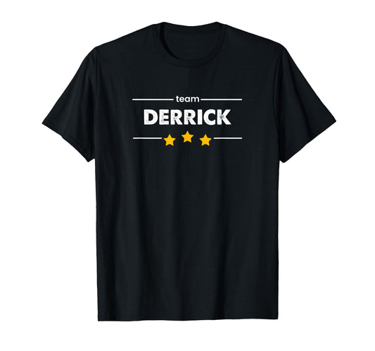 DERRICK Family Surname | TEAM DERRICK | Last Name T-Shirt