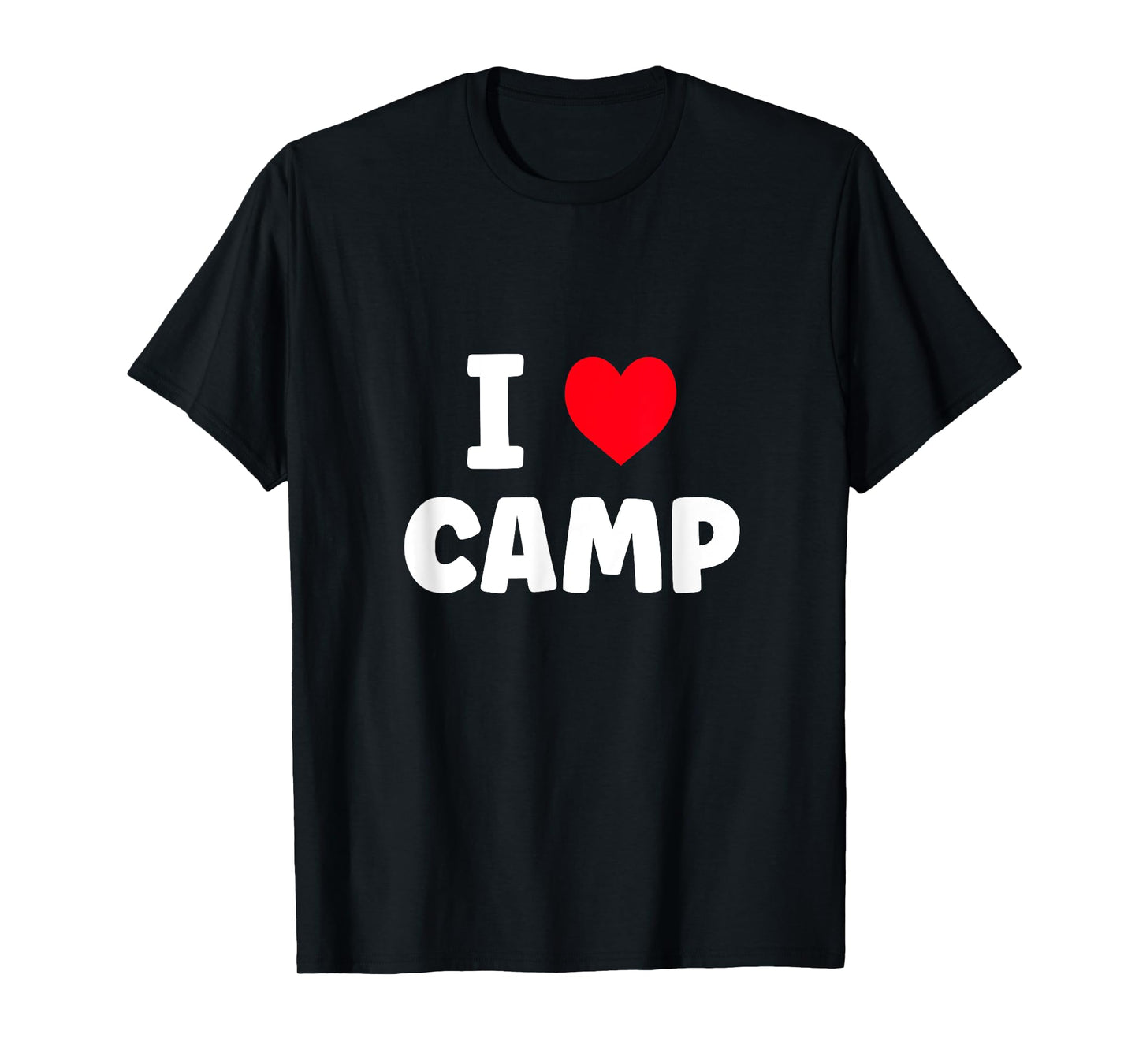 I Love Camp Summer Camp Glamping T-Shirt