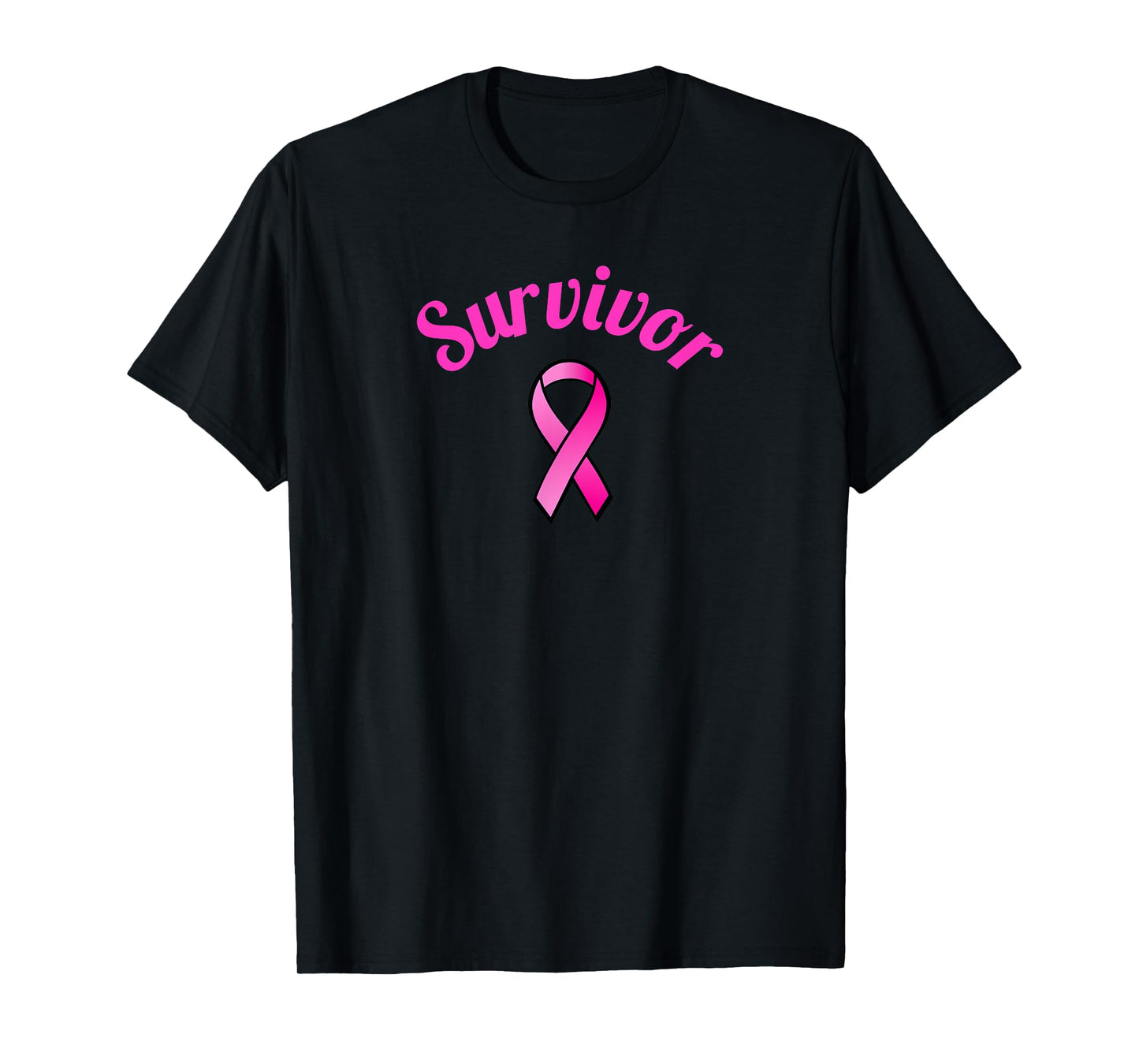 Breast Cancer Awareness Pink Ribbon Survivor Gift Design T-Shirt