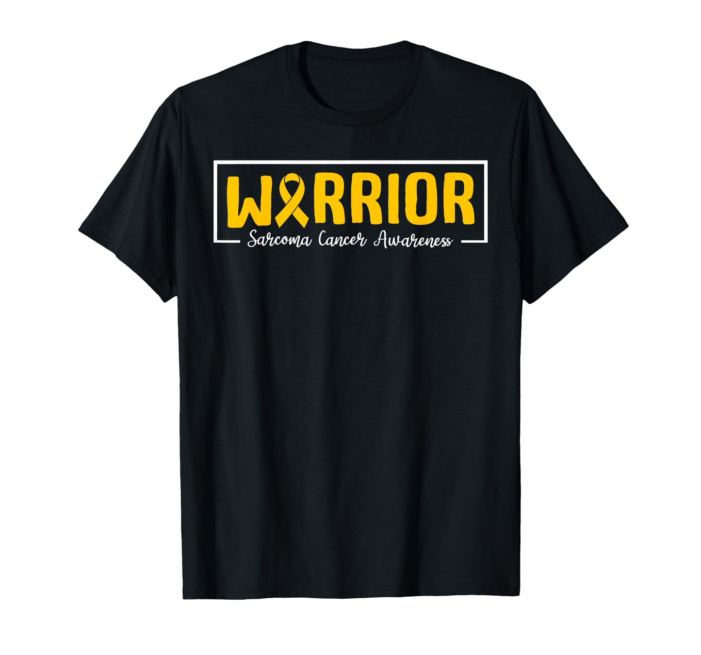 Sarcoma Warrior Yellow Ribbon Bone Cancer Warrior T-Shirt