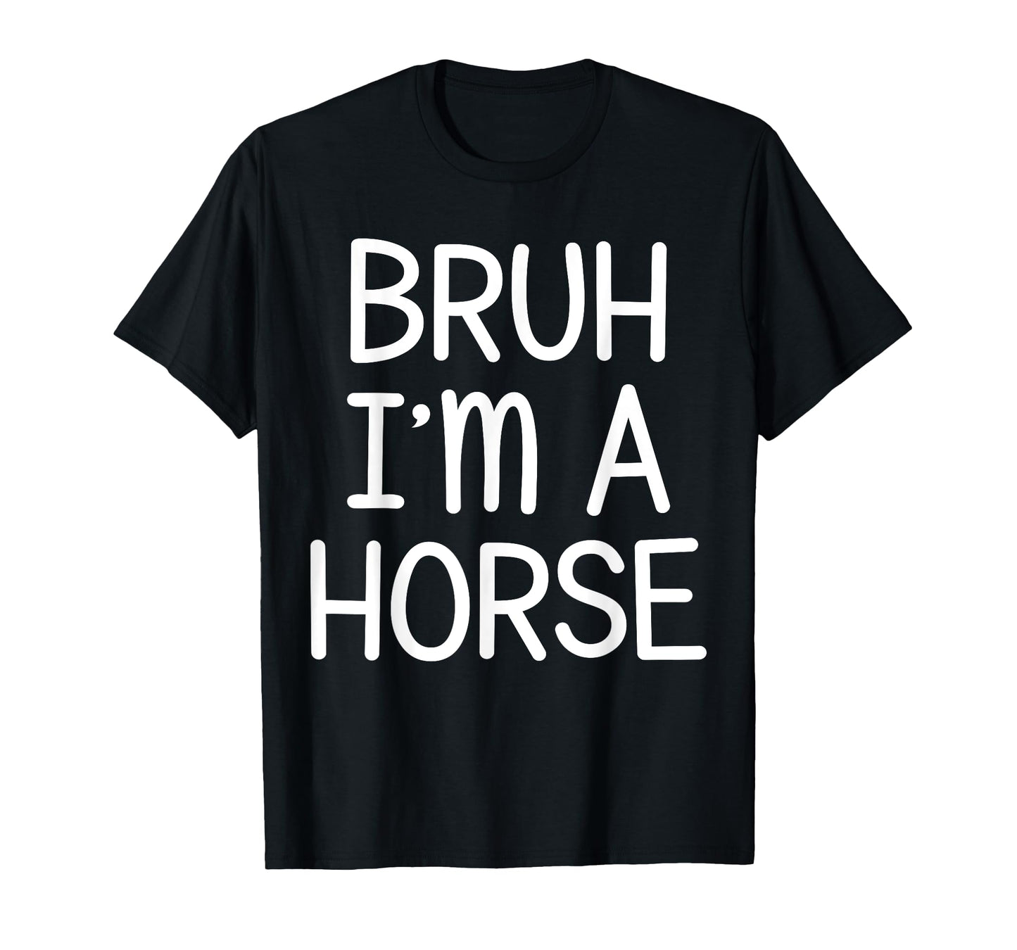 Pretend I'm A Horse Funny Lazy Halloween Costume Party T-Shirt