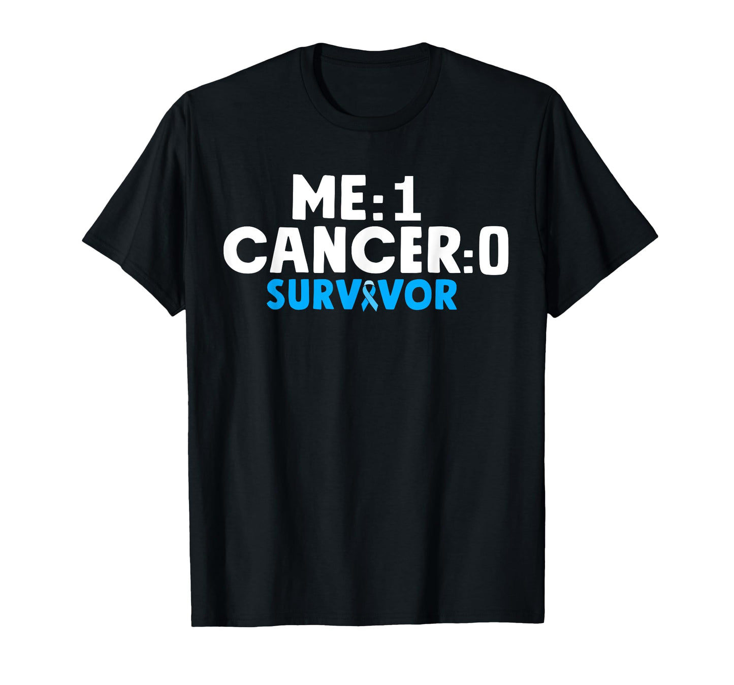 Prostate Cancer Survivor Awareness Blue Ribbon T-Shirt