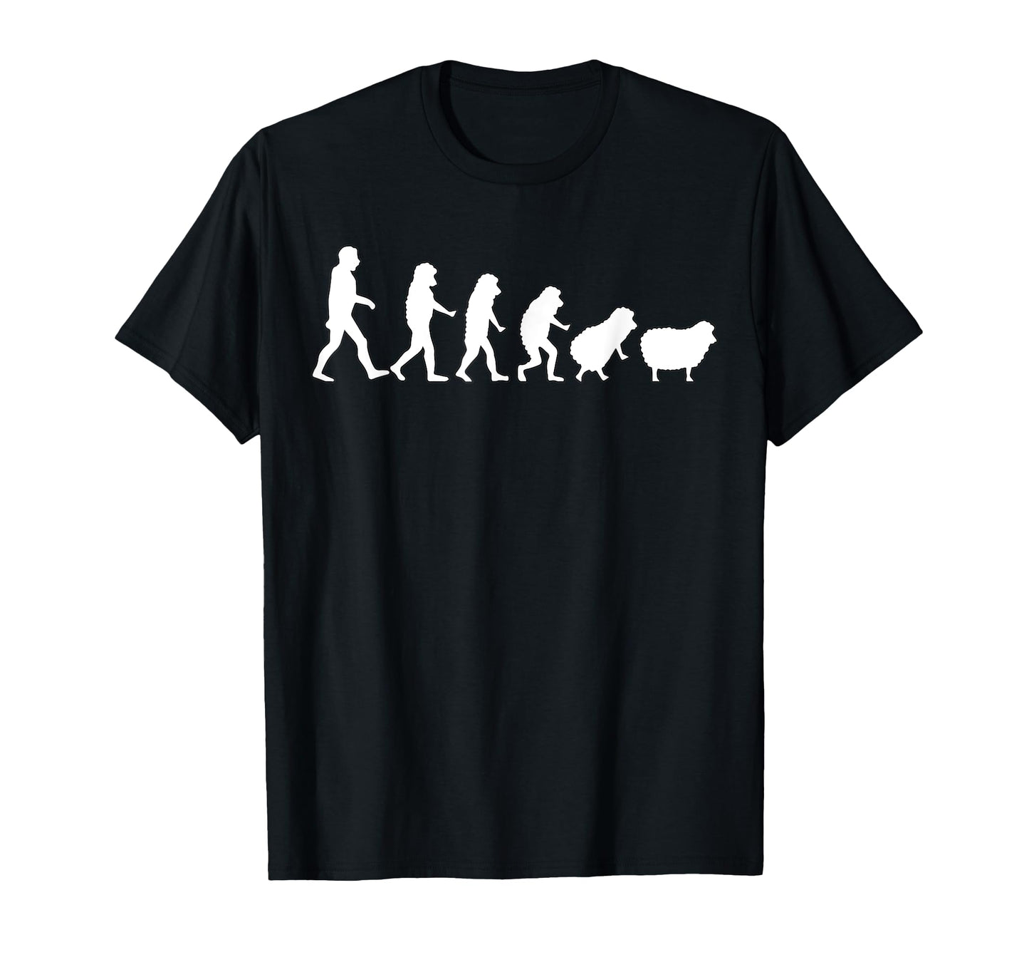 Sheeple Evolution Of human to sheep wake up sheeple T-Shirt