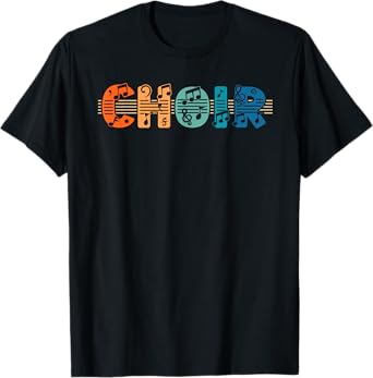 Choir Retro Singer Music Group Teacher Choir Directors T-Shirt