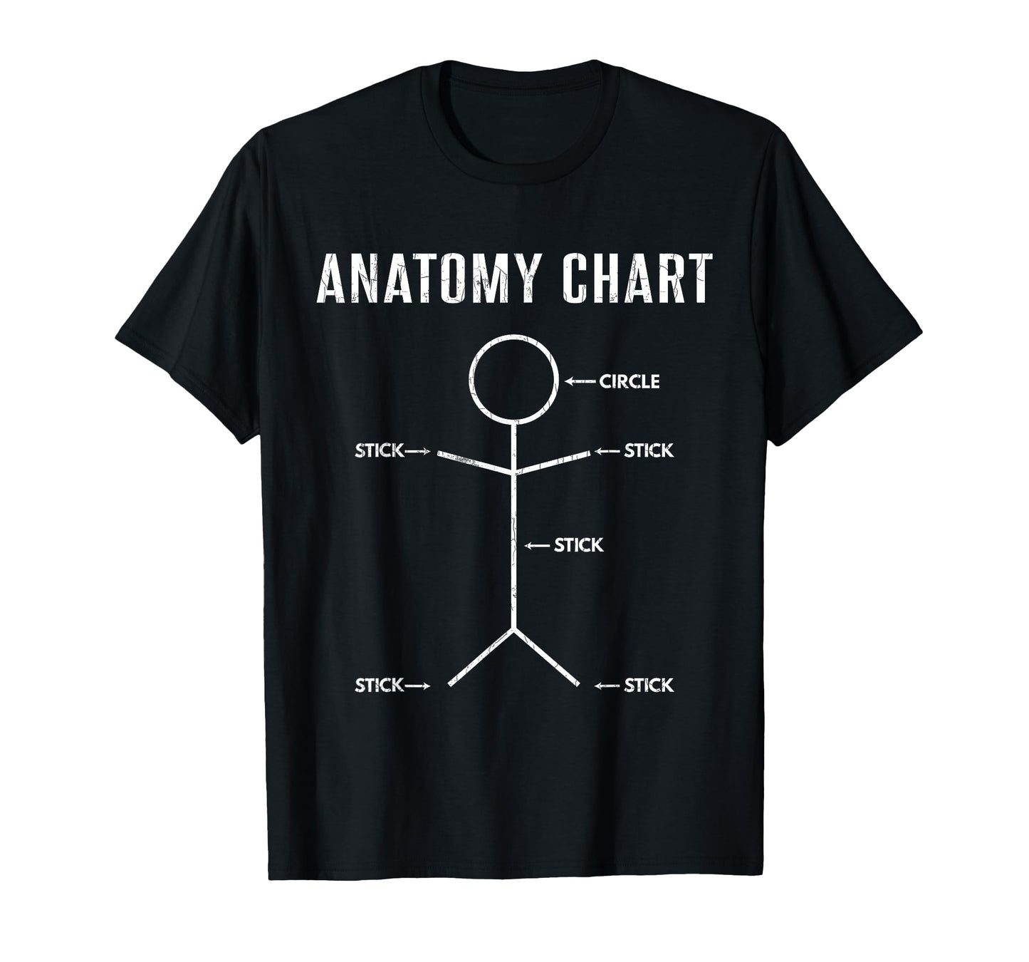 Anatomy Chart Funny Medical School Students Graphic T-Shirt