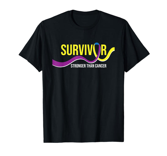 Survivor Stronger Than Cancer - Bladder Cancer Awareness T-Shirt