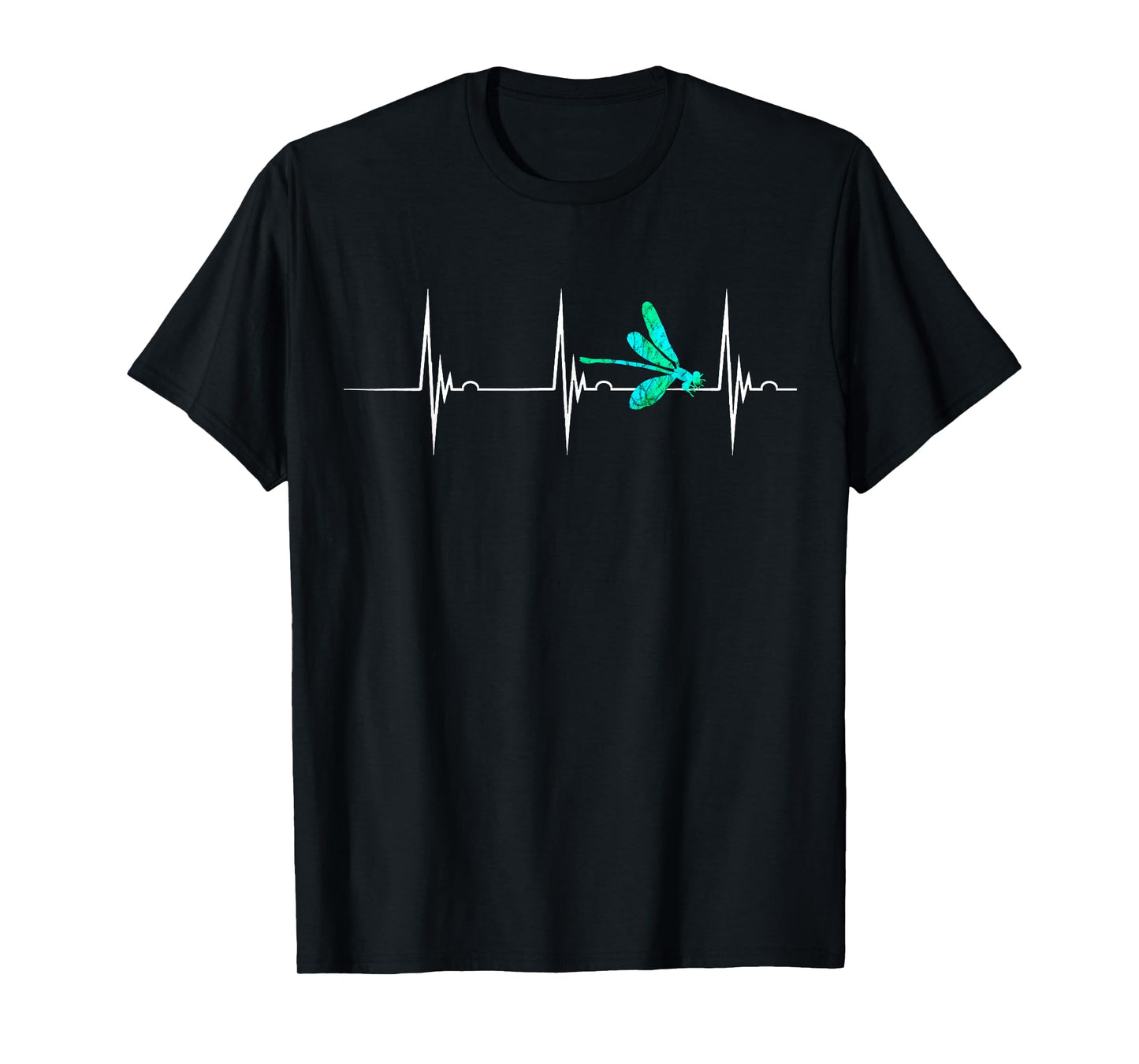 Sassenach Heartbeat Dragonfly Insect EKG Pulseline T-Shirt