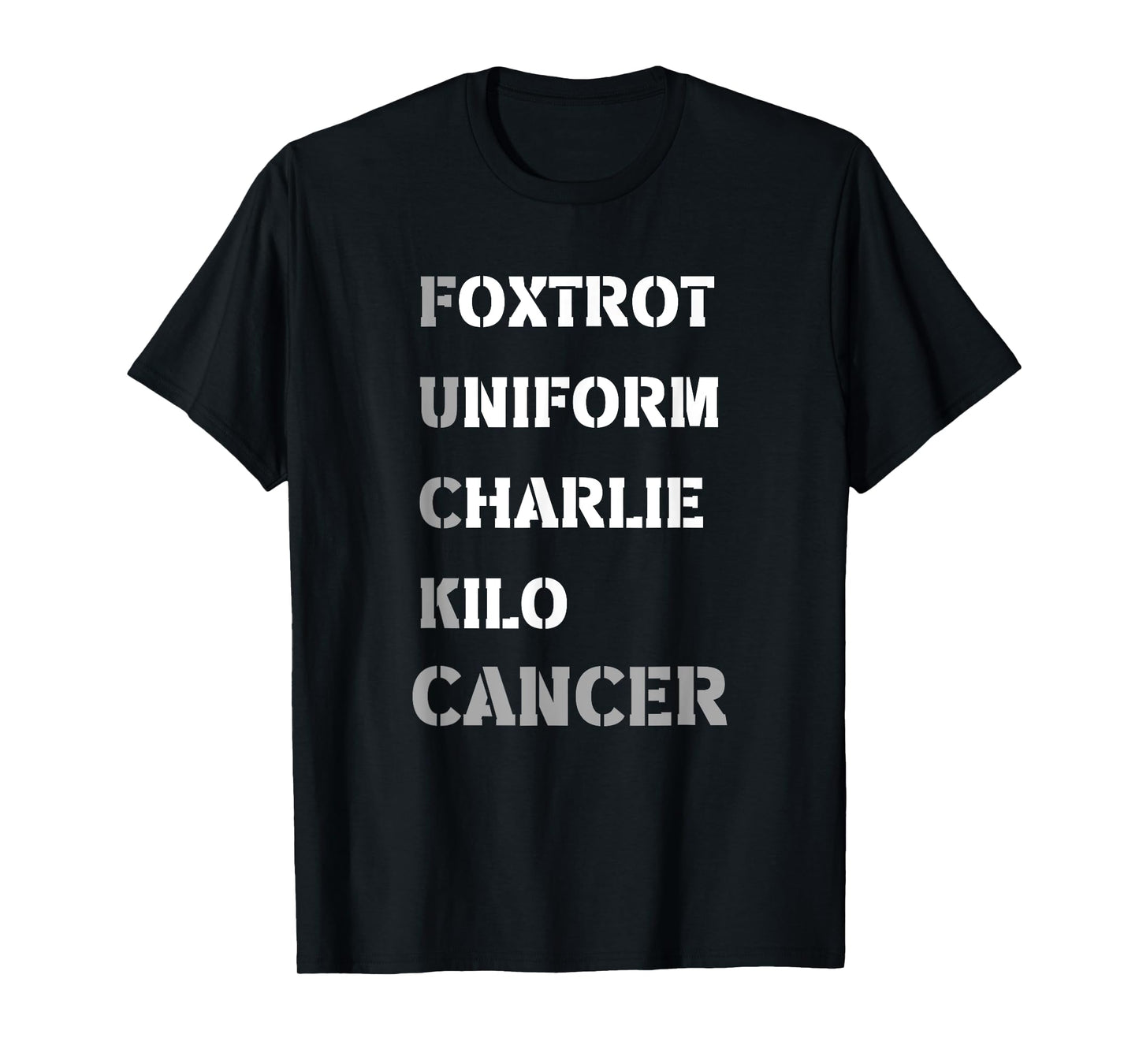 Foxtrot Uniform Charlie Kilo F-ck Lung Cancer - Support T-Shirt