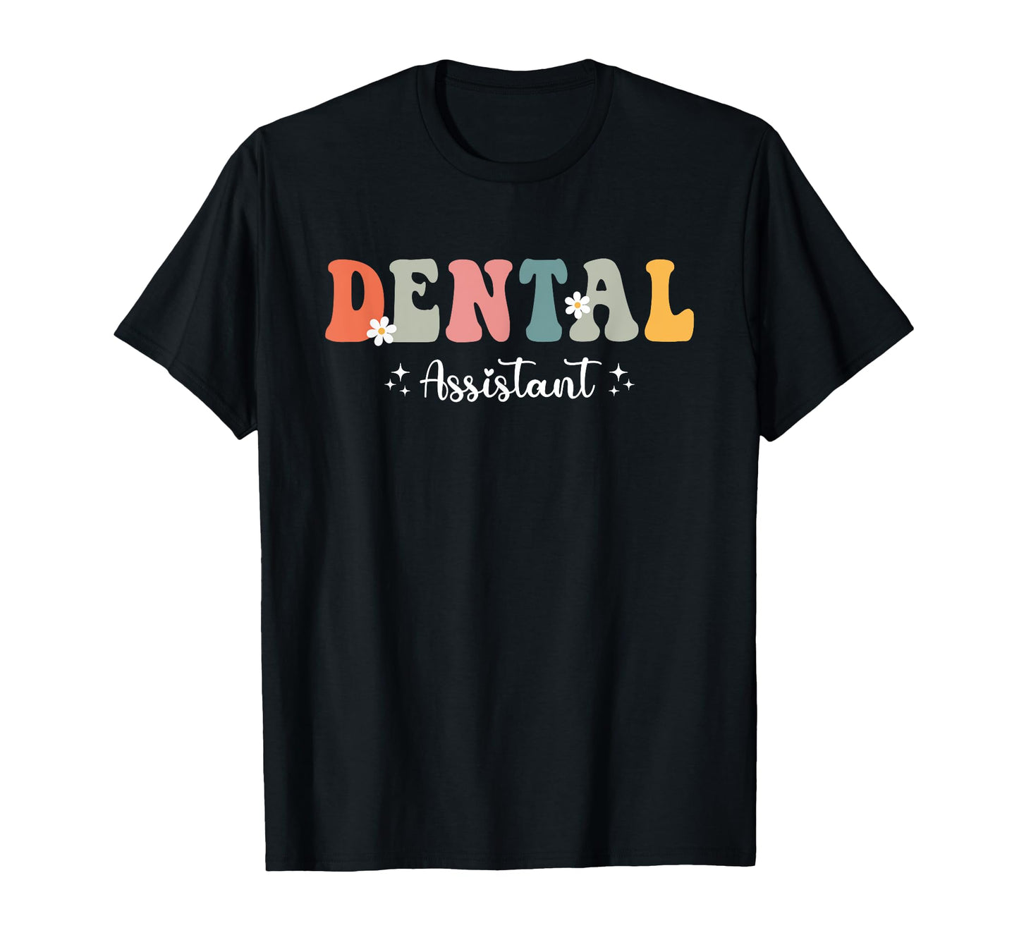 Dentist Groovy Dental Assistant Design For Dental Dentist T-Shirt