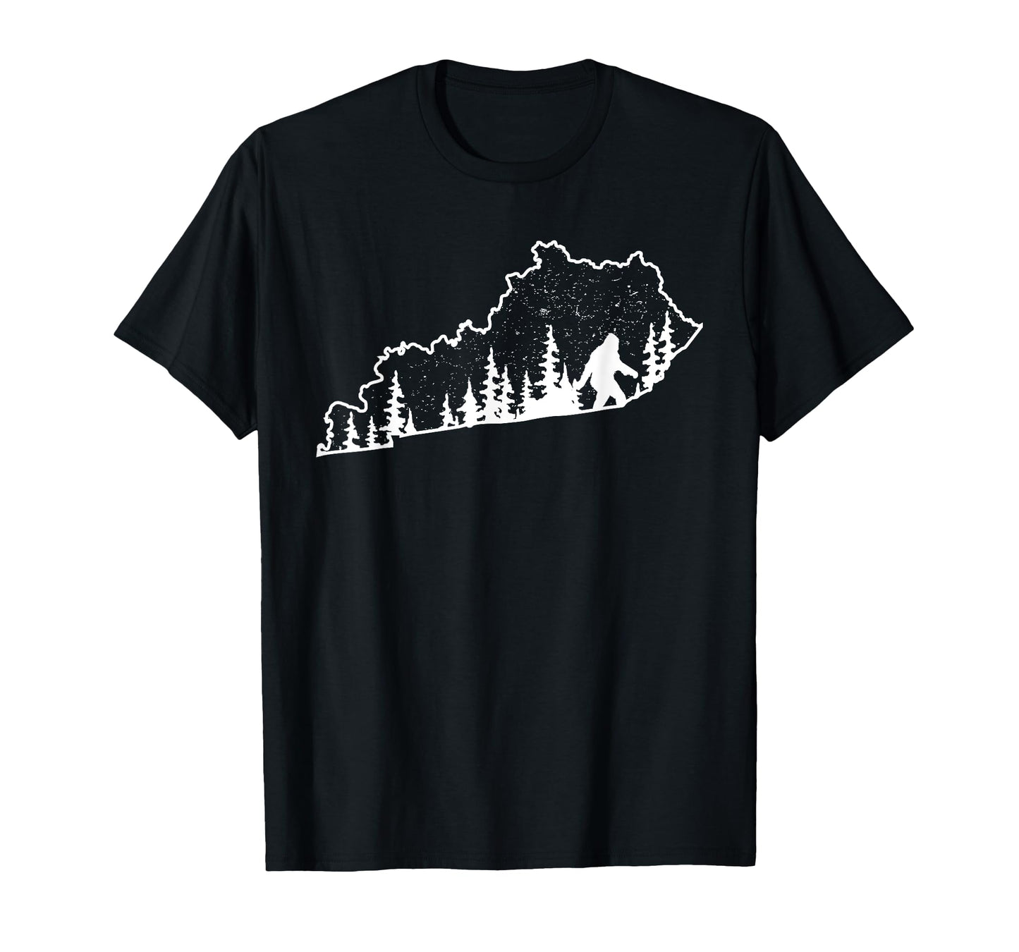 Kentucky Bigfoot Sasquatch Silhouette State Pride Nature T-Shirt
