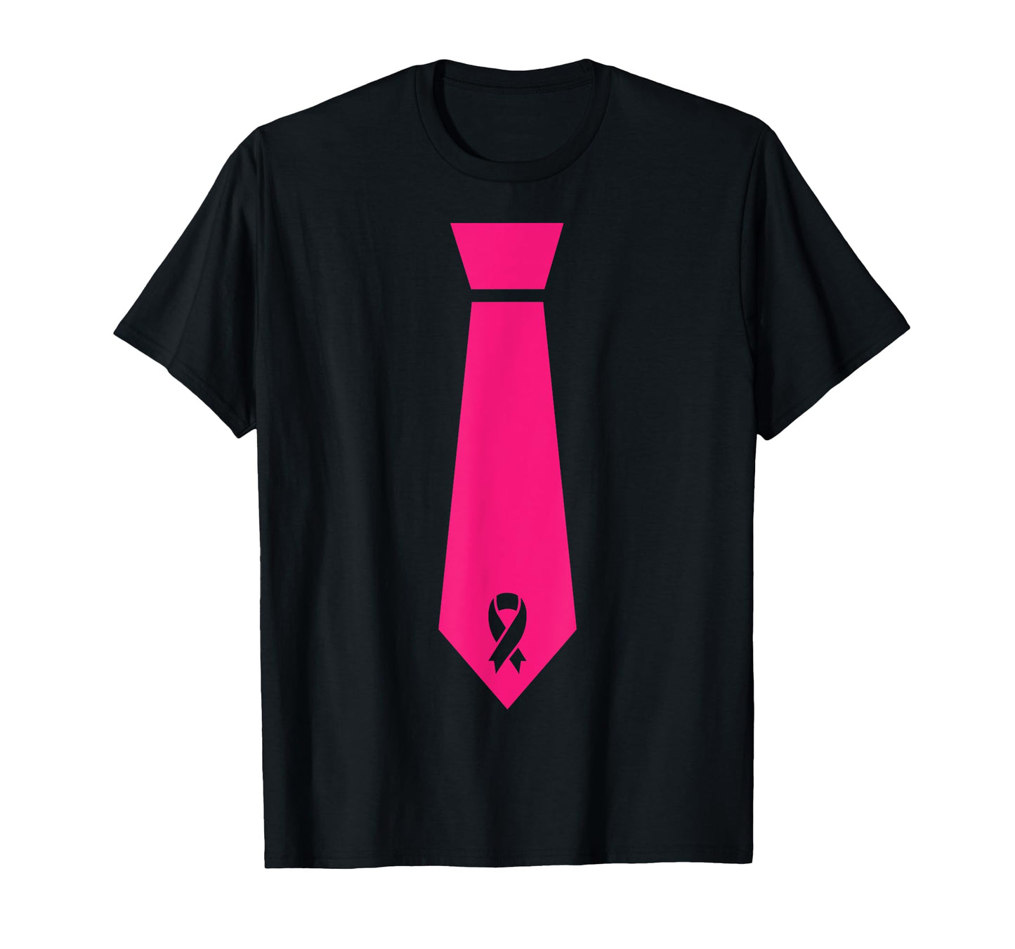 Pink Ribbon Tie Breast Cancer Awareness T-Shirt