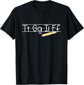 Womens TGIF - Tt Gg Ii Ff - Pencil Alphabet Funny Teachers T-Shirt