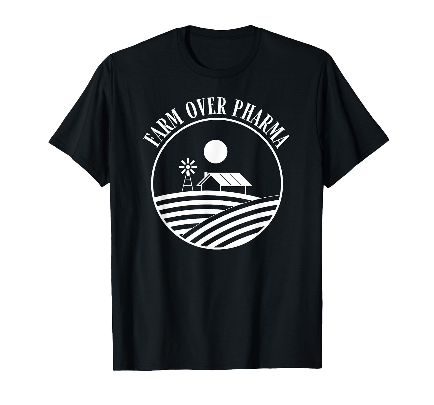 Farm Over Pharma T-Shirt, Small, Black
