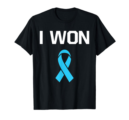 I Won - Fighter Warrior Prostate Cancer Awareness T-Shirt