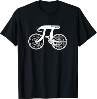 Pi Day Pi Cycle Bicycle Bike Math Symbol 3.14 Cyclist Pun T-Shirt