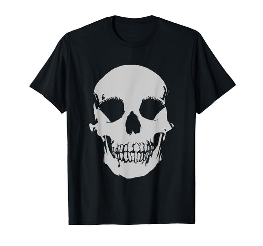 Cute Girly Skull Face Skeleton Halloween Funny Spooky Season T-Shirt