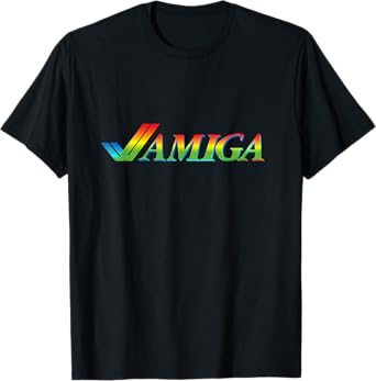 Amiga Tick Rainbow Retro Computer T-Shirt
