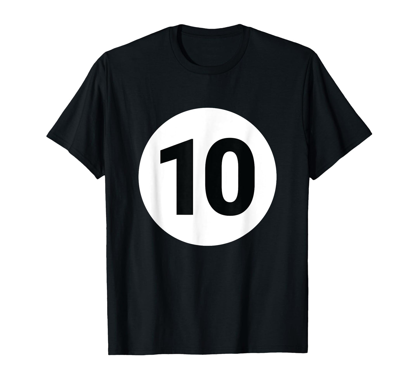 8 Pool Ball 10 Billiards Costume Halloween Group Matching T-Shirt