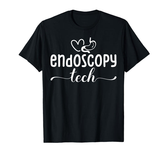 Cute Endoscopy Tech Technician Heart T-Shirt