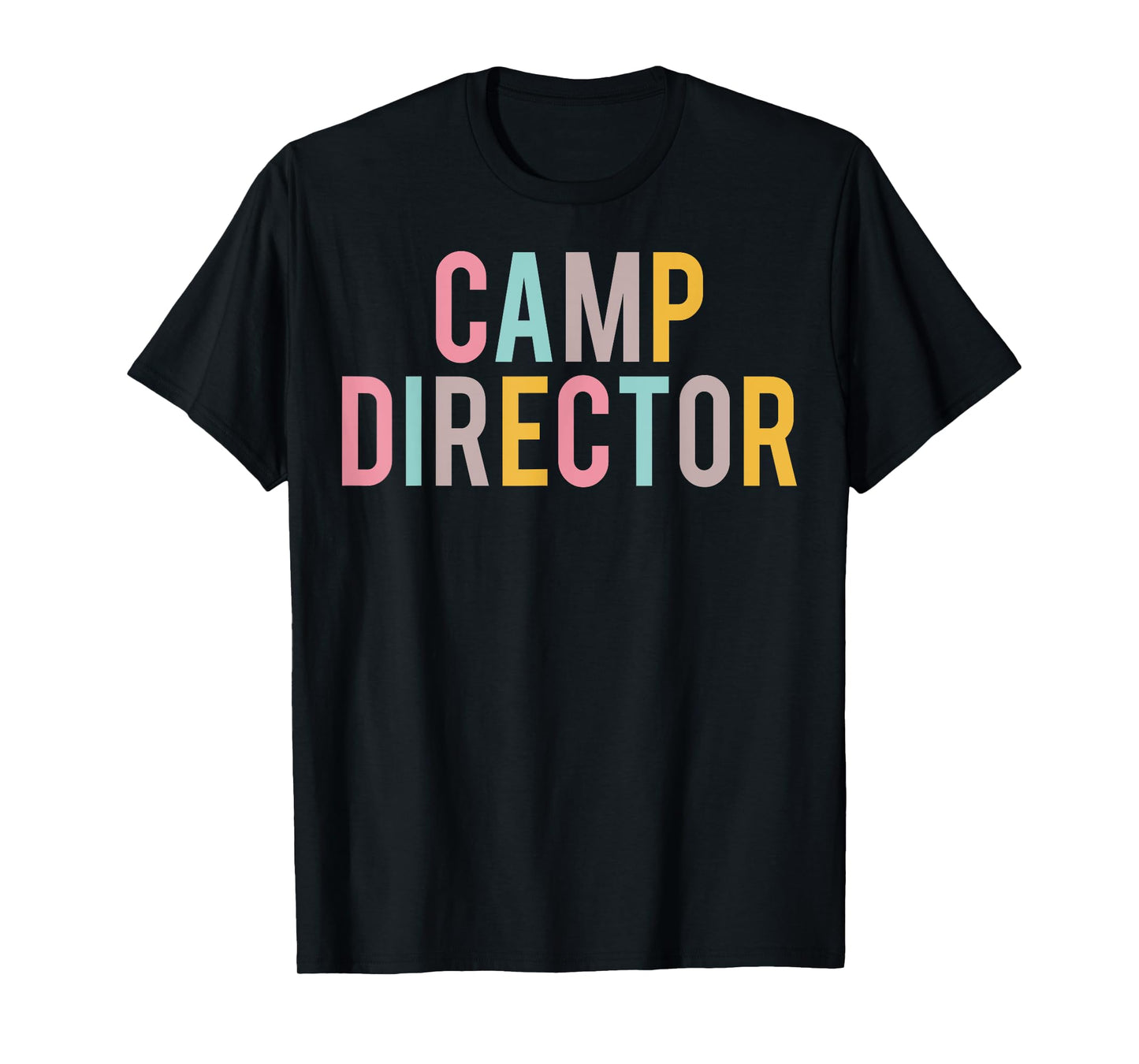 Camp Director Colorful Women Appreciation Day Back To School T-Shirt