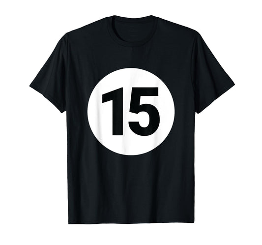 8 Pool Ball 15 Billiards Costume Halloween Group Matching T-Shirt