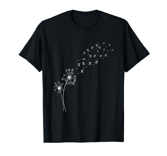 Dandelion Pi Day Flower Floral Tree Math Mathematic Lover T-Shirt