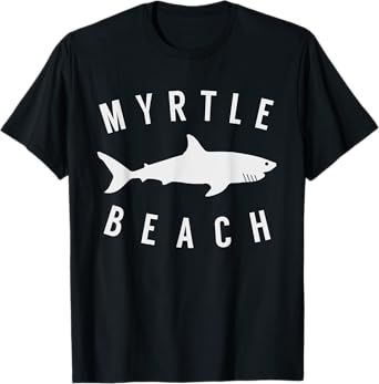 Myrtle Beach South Carolina T Shirt Shark SC Souvenir T-Shirt