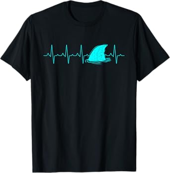Ocean Animal Heartbeat Shark T-Shirt