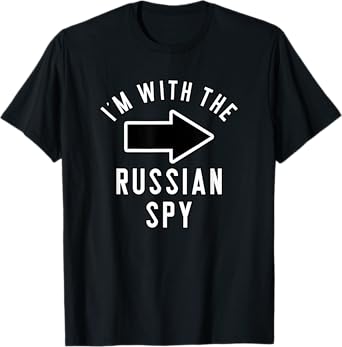 Couples Halloween Costume Shirts I'm With The Russian Spy T-Shirt