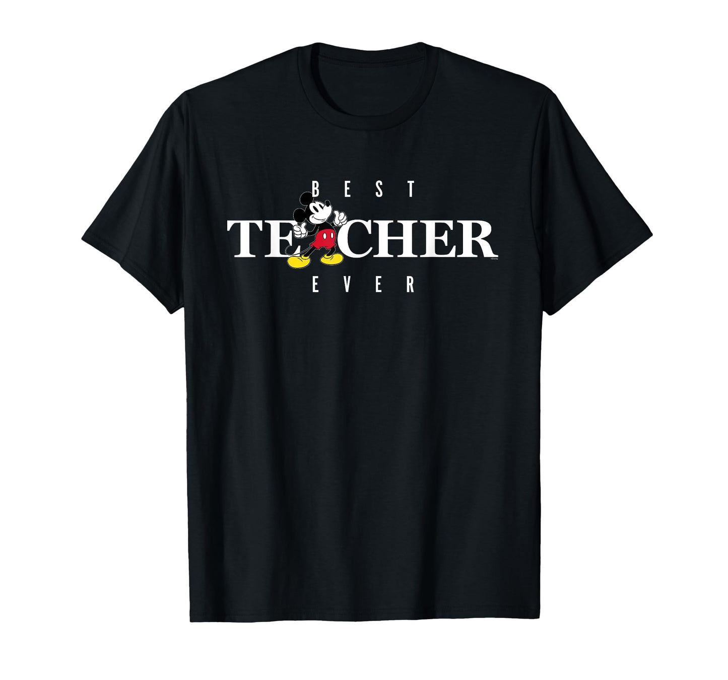 Disney Mickey Mouse Thumbs Up Best Teacher Ever Teacher Gift T-Shirt