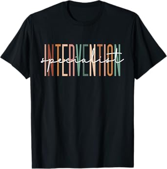 Intervention Specialist Teacher Squad Early Intervention T-Shirt for Men Women