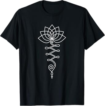 Lotus Flower Unalome Yoga Meditation Awareness Zen T-shirt T-Shirt