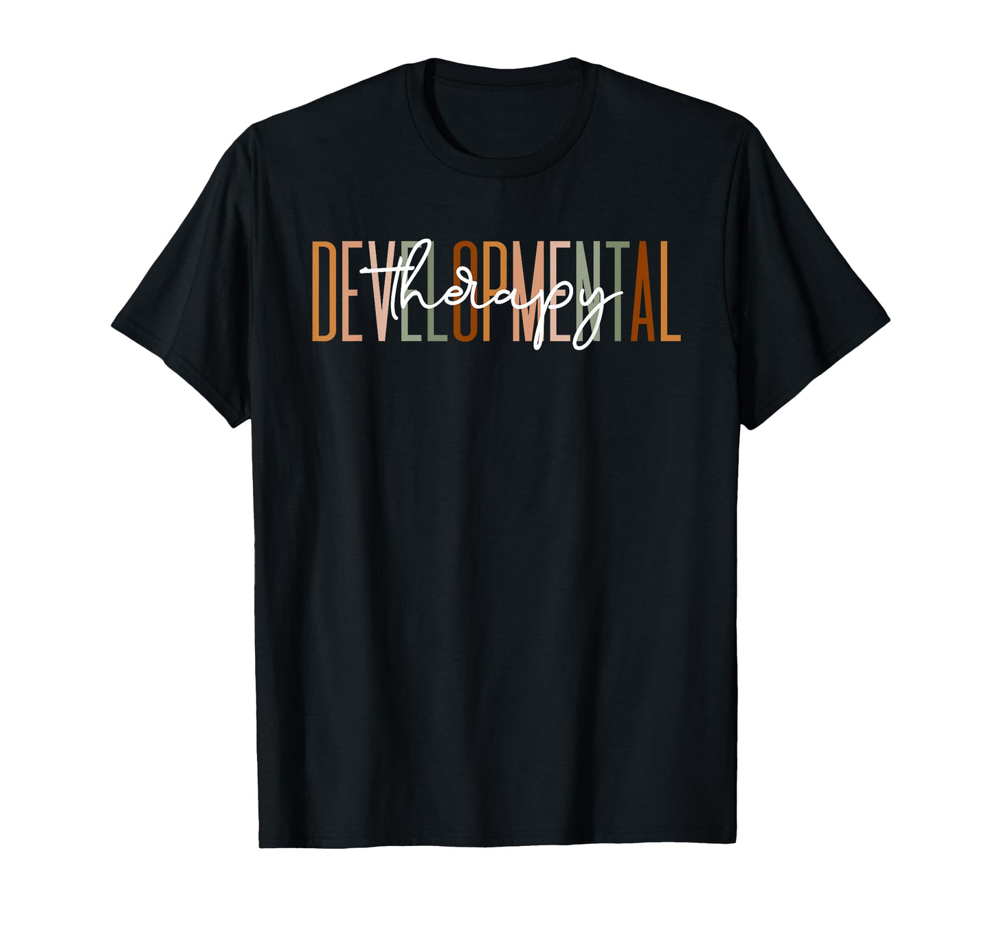 Boho Early Intervention Team Gifts Co. Boho Modern Black Crew Neck T-Shirt