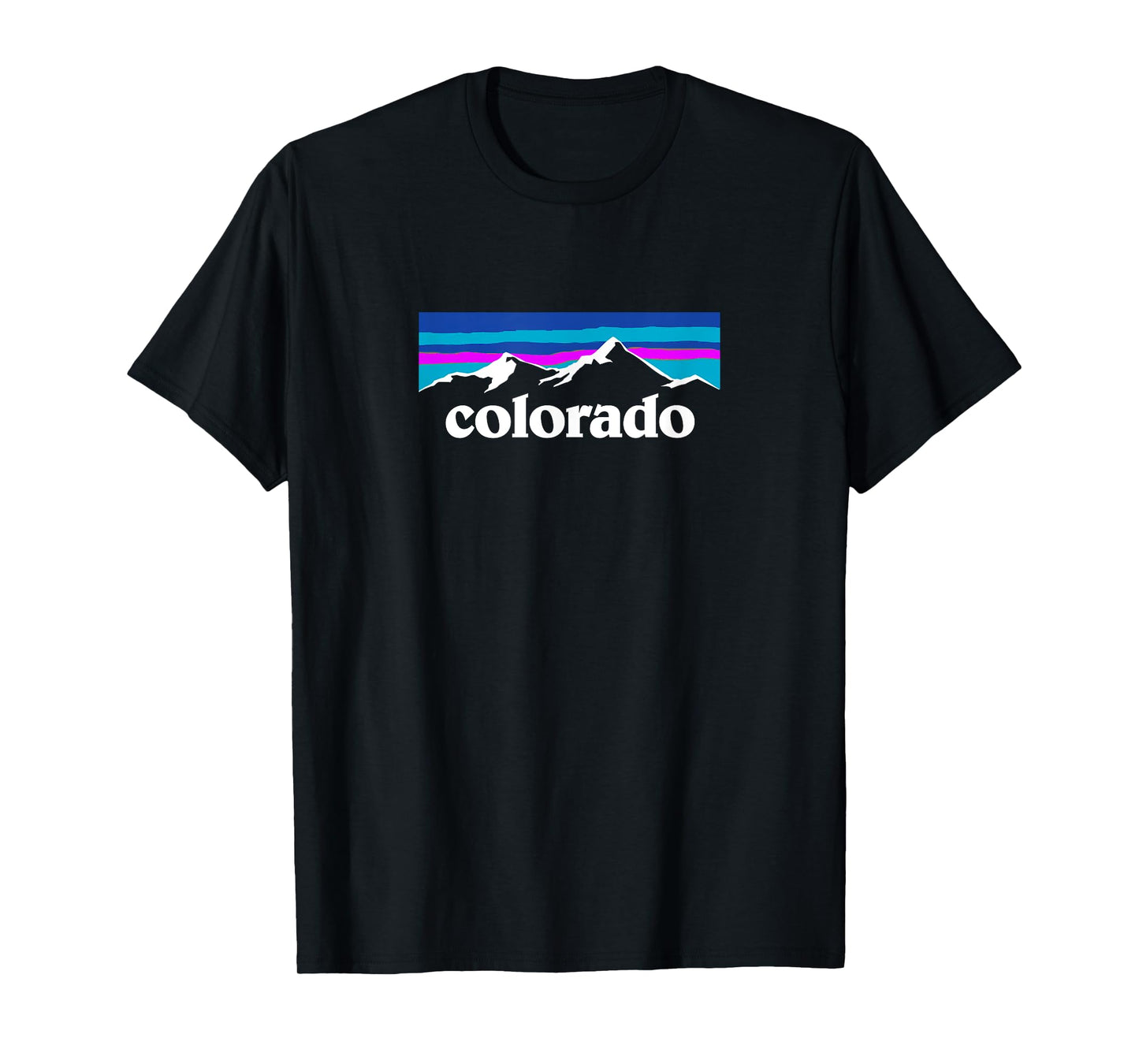Colorado Mountains Outdoor Flag Design T-Shirt