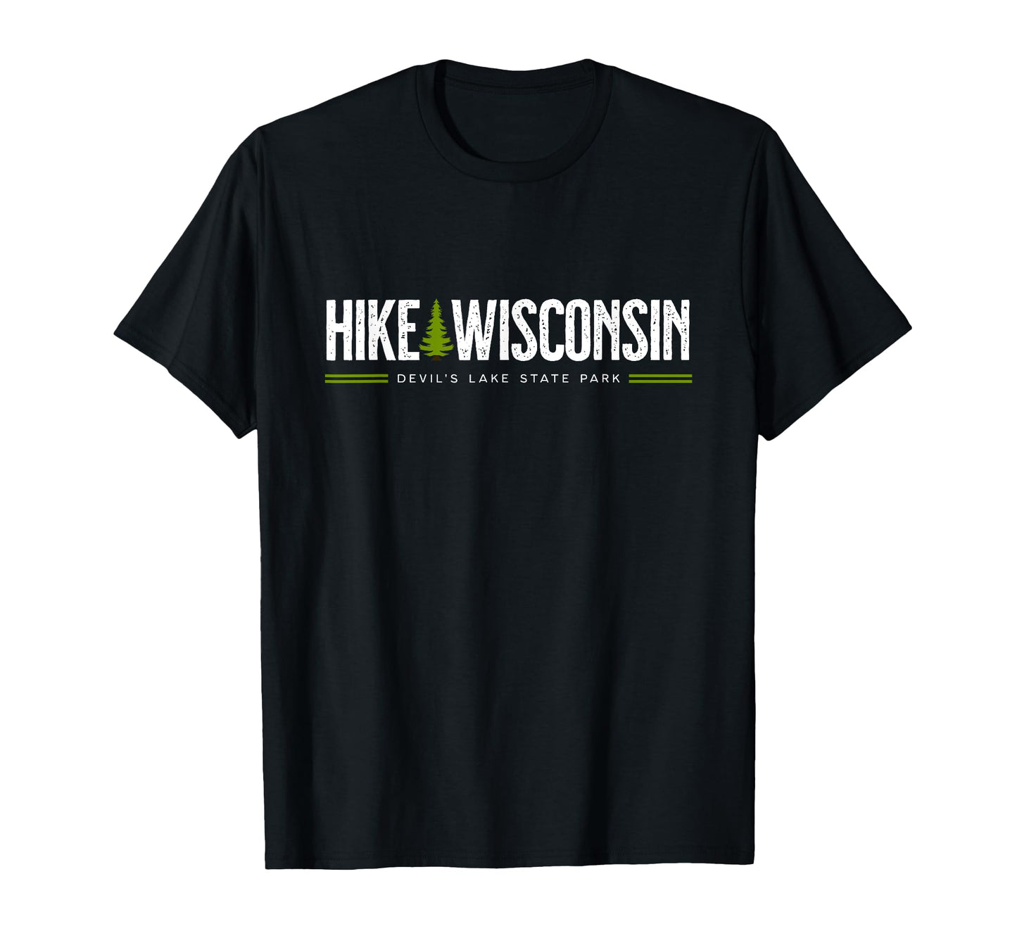 Wisconsin Devil's Lake State Park Hike Tree Retro Graphic T-Shirt