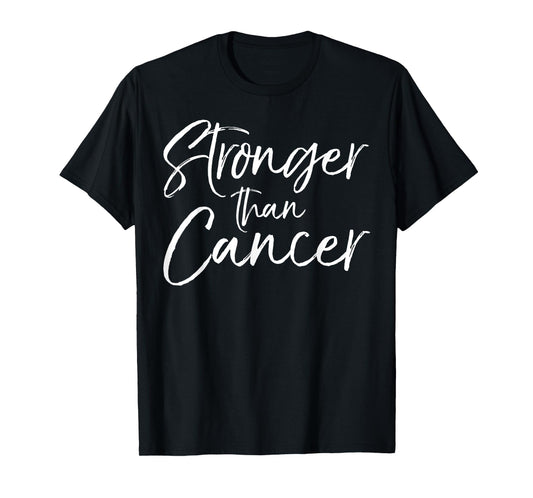 Support Cancer Awareness Shirts Design Studio Cancer Encouragement Gift Inspirational Stronger than Cancer T-Shirt