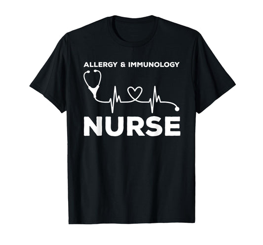 Allergy & Immunology Nurse Outfit Registered Nurses Nursing T-Shirt