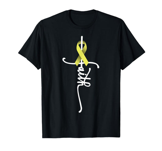 Bone Cancer Faith Sarcoma Bone Cancer Awareness Support July T-Shirt
