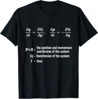 Hamilton Equations of Classical Mechanics Physics T-Shirt