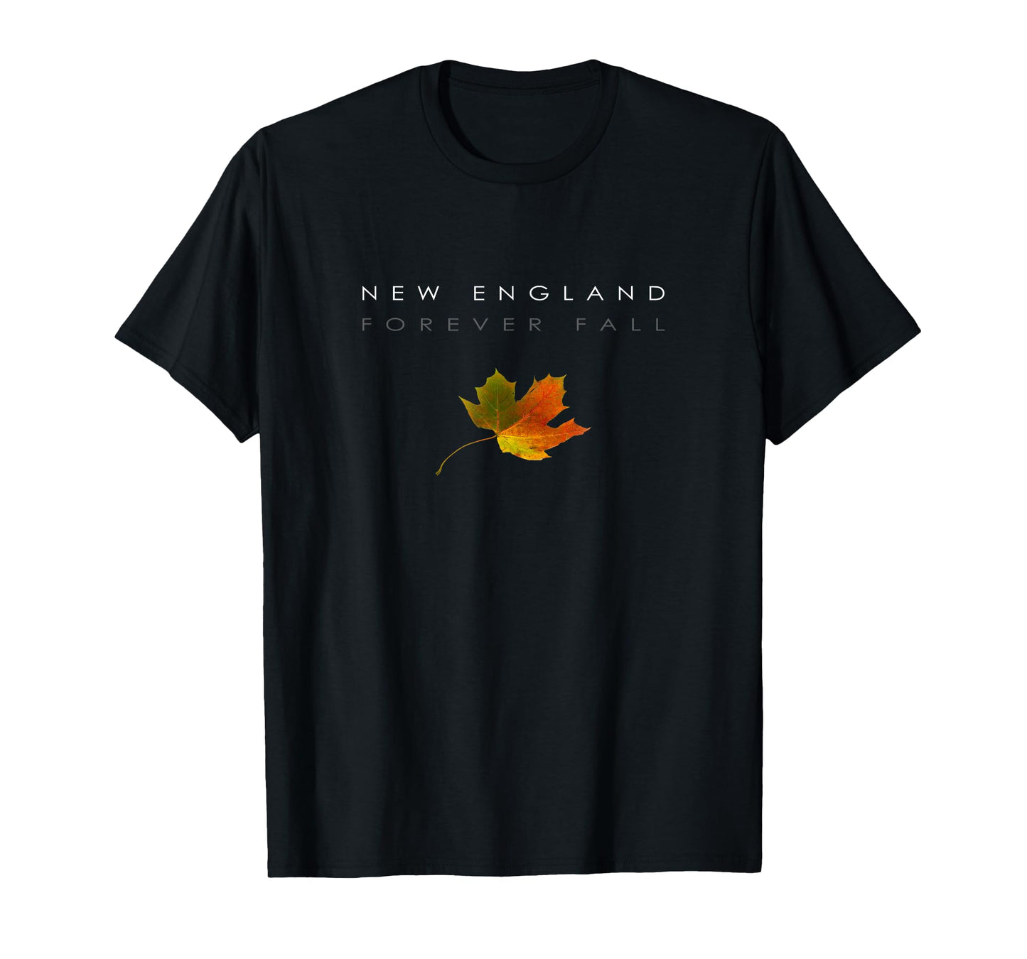 New England - Fall - Autumn - Minimalist - Falling Leaf T-Shirt
