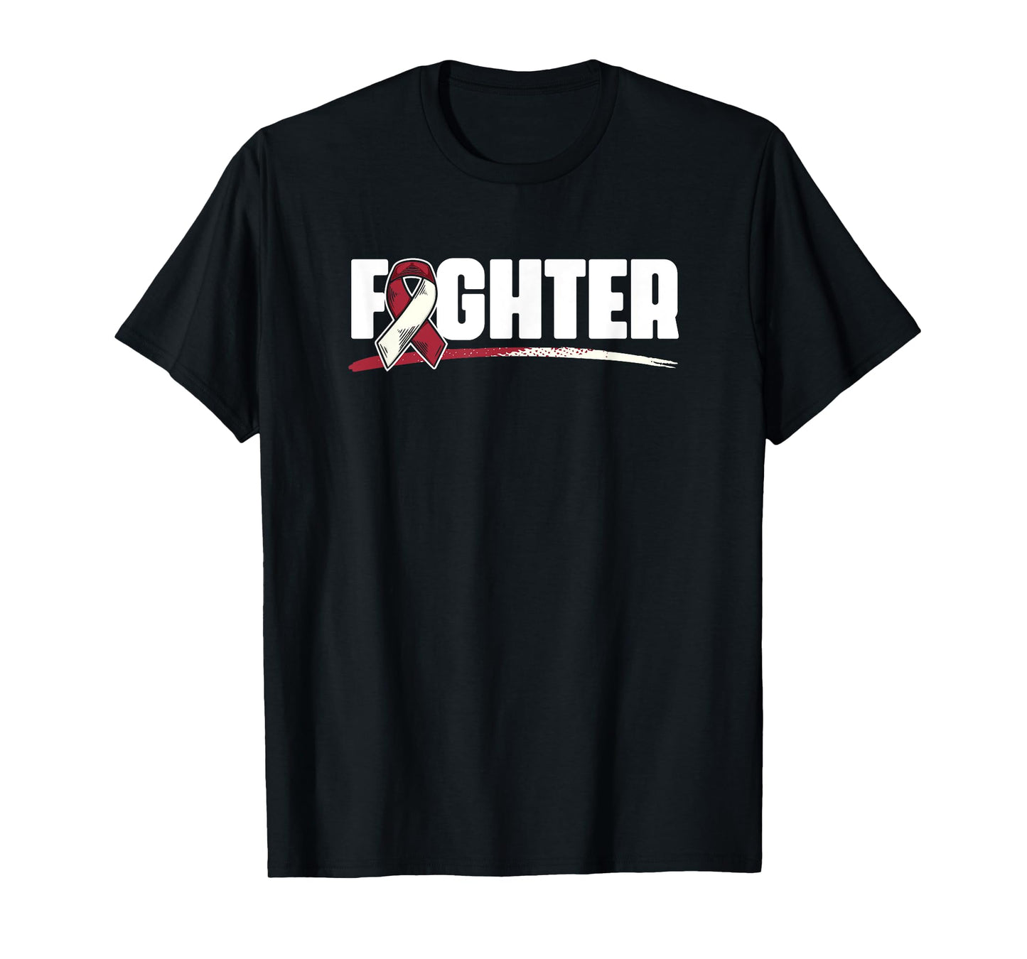 Fighter - Oral Throat Cancer Head And Neck Cancer Awareness T-Shirt