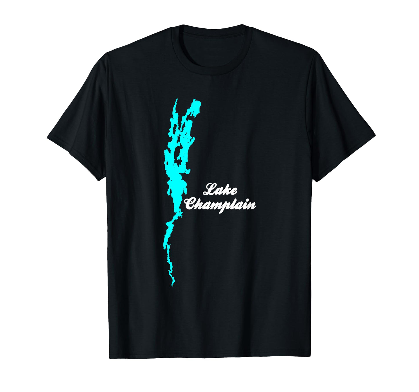Minimalist Lake Champlain, New York and Vermont T-Shirt