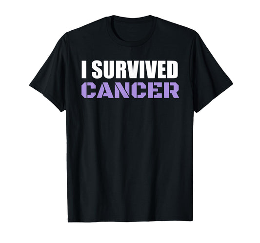 Lavender Cancer Awareness Shirt for All Cancers | I Survived