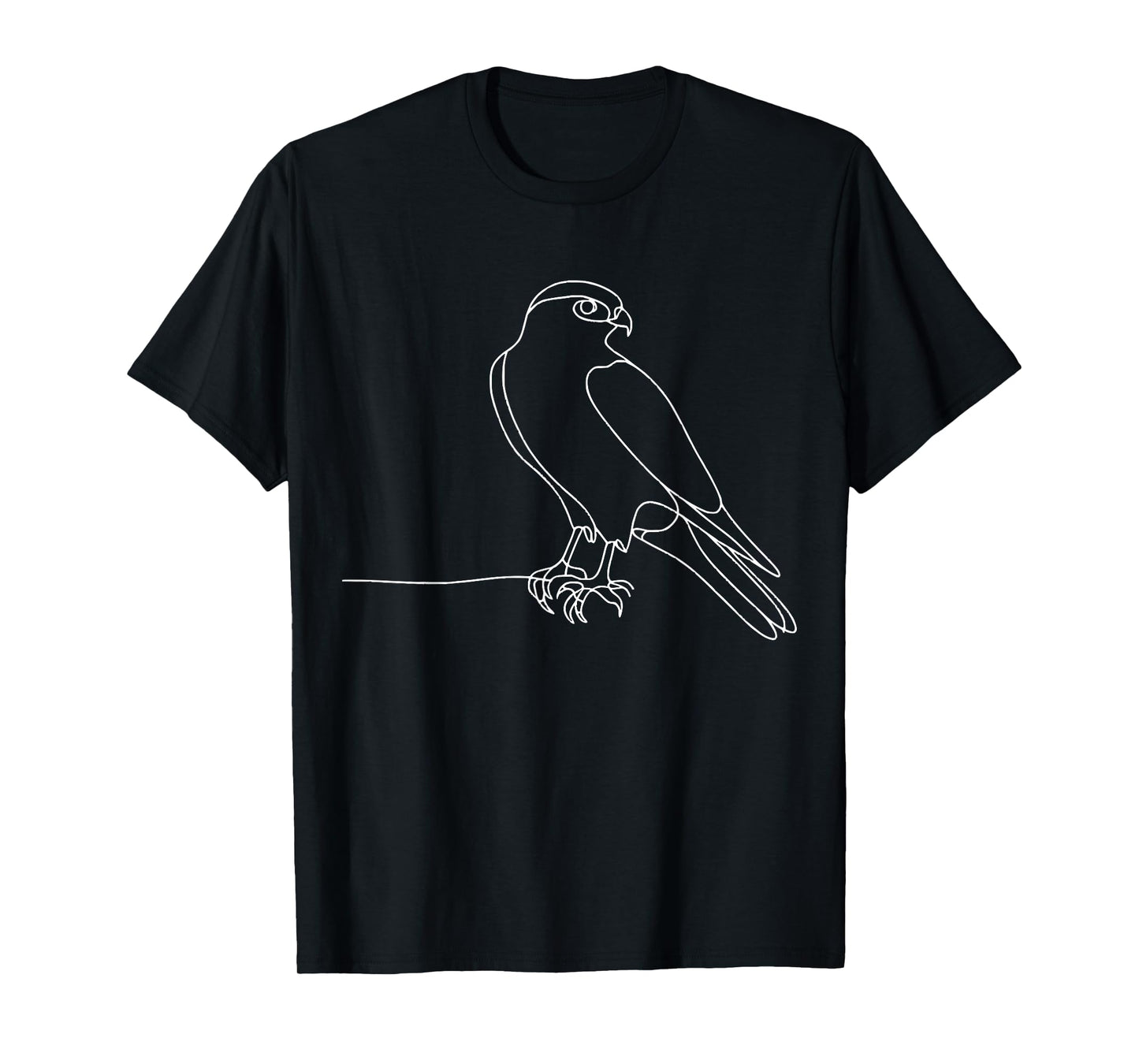 Line Art Bird & Ornithologist Cooper'S Hawk T-Shirt