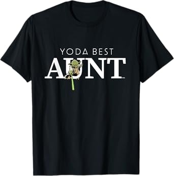 Star Wars Yoda Best Aunt Lightsaber Gift for Family T-Shirt